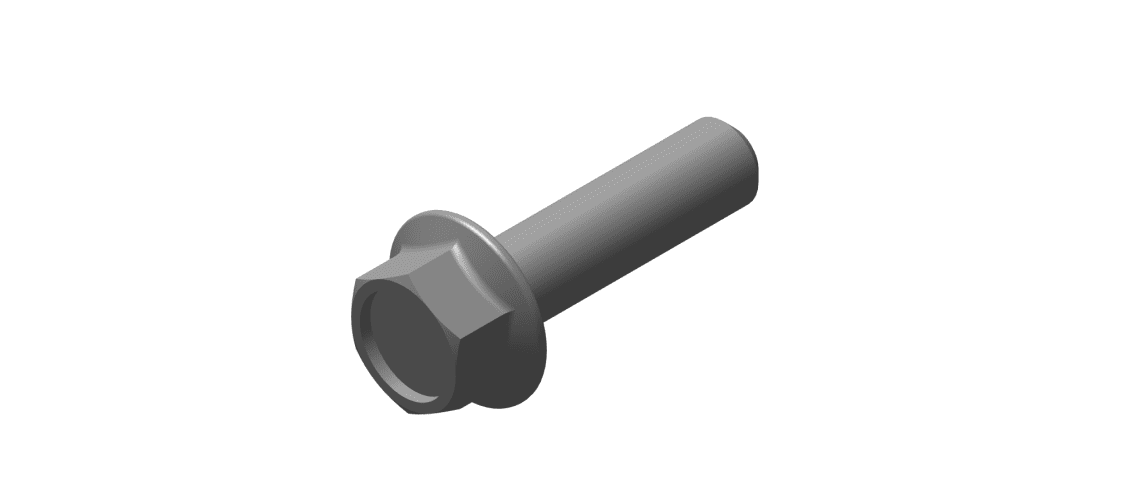 586003/A - HEX FLANGE BOLT - M8X30 8.8 ZnFe WHITE