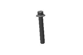 593010/C - FLANGED HEX BOLT-M10x60 8.8 ZnFe WHITE