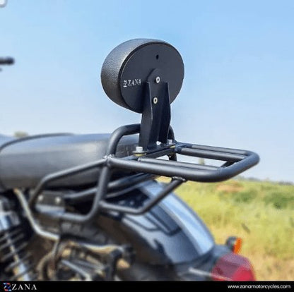 Zana Top Rack for BSA Goldstar 650 without Plate Compatible with Pillion Backrest (Mild Steel, Black, Type-2) ZI-8530