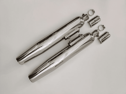 Powerage Slipon Exhausts for Super Meteor 650 – Polished