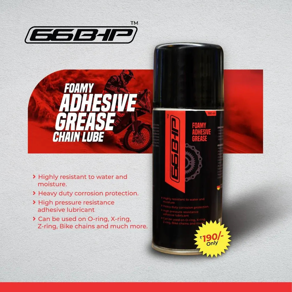 66Bhp Foam Chain Lube Red 150 ML 1