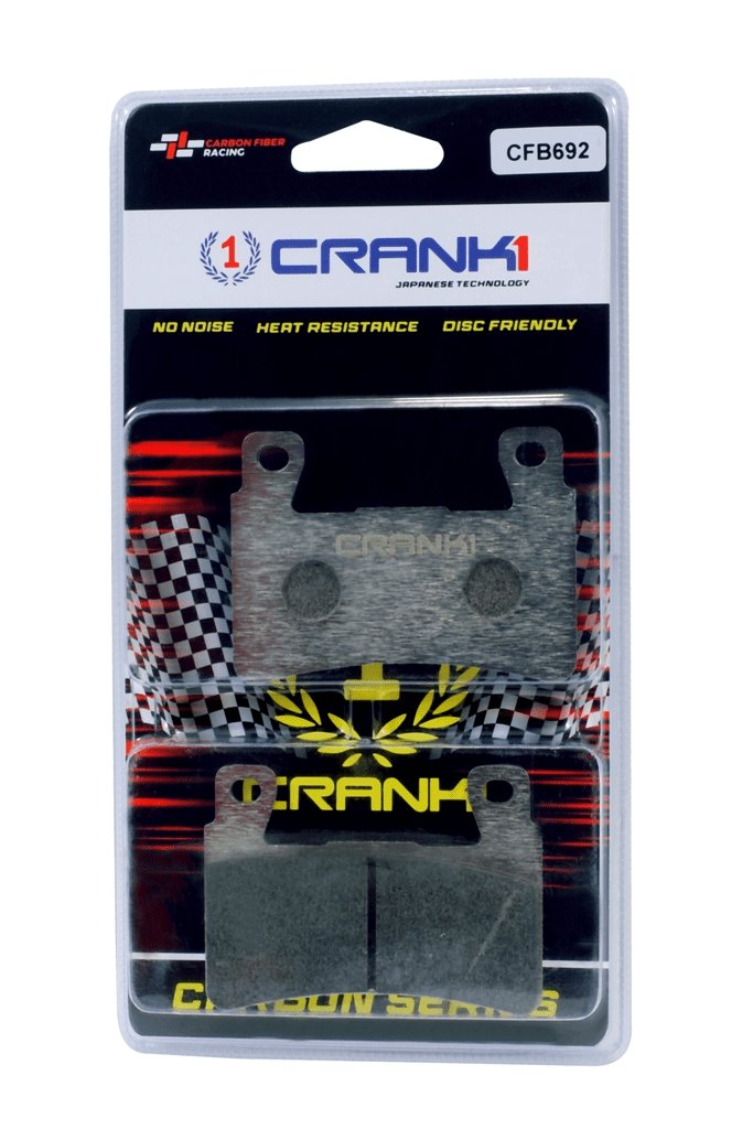 CRANK1 Carbon Brake Pads For Harley Davidson Super Glide Customs (2008-2014)