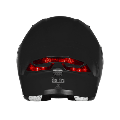 Steelbird SBA-11 ISS LT MATT GREY Full Face Helmet – ISI Certified