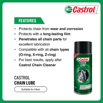 Castrol Chain Lube for Bikes 75gm