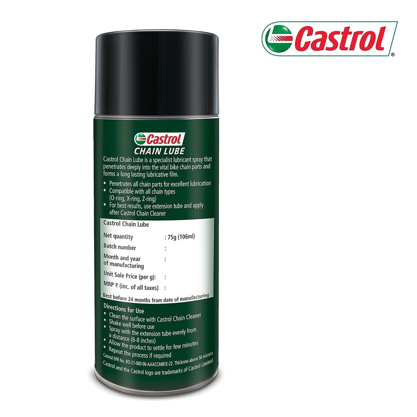Castrol Chain Lube for Bikes 75gm