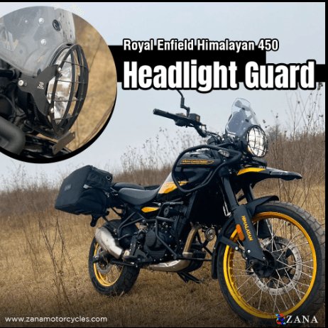 Black Type-1 Headlight Guard for Himalayan 450