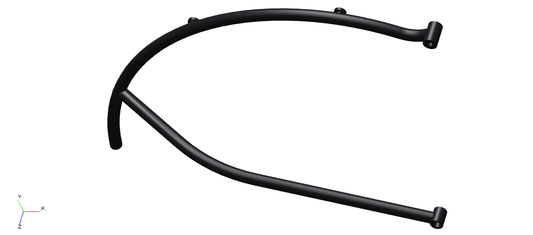 801650 - CARRIER RH BLACK - GLOSSY FINISH