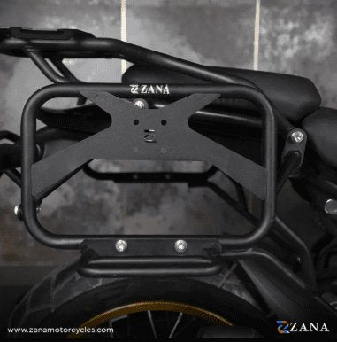 Zana Saddle Stay V-2 with Exhaust Sheild with Jerry can Mount For Himalayan 411 /Scram 411 ZI-8133 V2