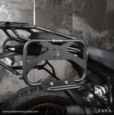Zana Saddle Stay V-2 with Exhaust Sheild with Jerry can Mount For Himalayan 411 /Scram 411 ZI-8133 V2