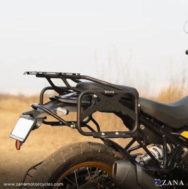 Zana Saddle Stay V-2 with Exhaust Sheild with Jerry can Mount For Himalayan 411 /Scram 411 ZI-8133 V2