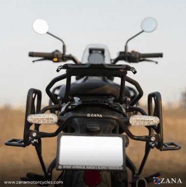 Zana Saddle Stay V-2 with Exhaust Sheild with Jerry can Mount For Himalayan 411 /Scram 411 ZI-8133 V2