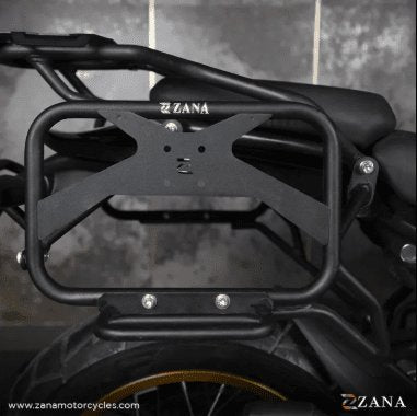 Zana Saddle Stay V-2 with Exhaust Sheild with Jerry can Mount For Himalayan 411 /Scram 411 ZI-8133 V2