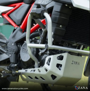 BMW G310GS LOWER ENGINE GUARD MS WITH PUCK SILVER  ZI-8185