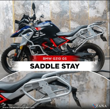 Zana SADDLE STAY SILVER WITH JERRY CAN MOUNT FOR BMW G310GS ZI-8239