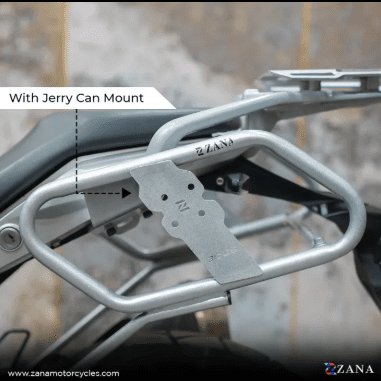 Zana SADDLE STAY SILVER WITH JERRY CAN MOUNT FOR BMW G310GS ZI-8239