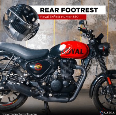Zana REAR FOOTREST MILD STEEL ( PAIR ) FOR HUNTER 350 ZI-8302