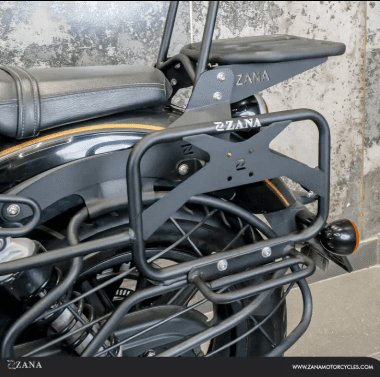 Zana Saddle Stay for Super Meteor 650 with Exhaust Sheild and Jerry Can Mount (V-2) ZI-8528
