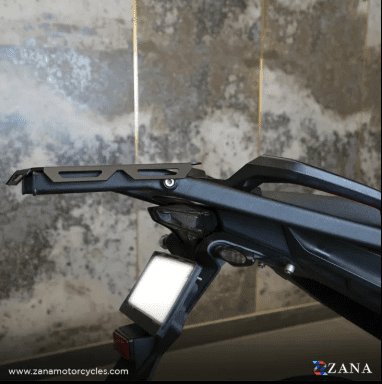 Zana NEW TOP RACK WITH MS PLATE TEXTURE MATT BLACK V -2 COMPATIBLE WITH GRAB RAIL KTM ADV 250/390 / 390 X  ZI-8343