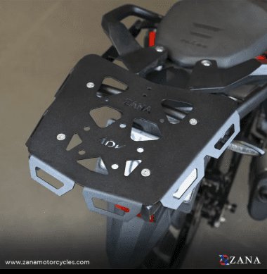 Zana NEW TOP RACK WITH MS PLATE TEXTURE MATT BLACK V -2 COMPATIBLE WITH GRAB RAIL KTM ADV 250/390 / 390 X  ZI-8343