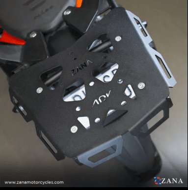 Zana NEW TOP RACK WITH MS PLATE TEXTURE MATT BLACK V -2 COMPATIBLE WITH GRAB RAIL KTM ADV 250/390 / 390 X  ZI-8343