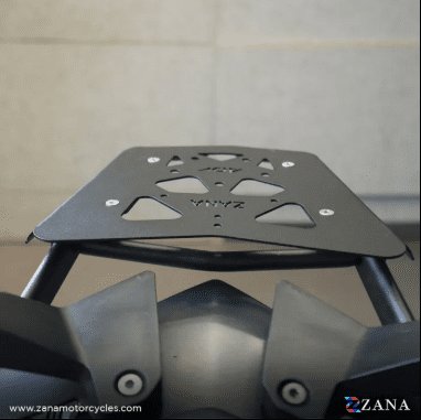 Zana NEW TOP RACK WITH MS PLATE TEXTURE MATT BLACK V -2 COMPATIBLE WITH GRAB RAIL KTM ADV 250/390 / 390 X  ZI-8343