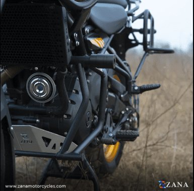 Zana Crash Guard for Himalayan 450 (with Slider , Black Texture, Mild Steel) - Type-2 ZI- 8434