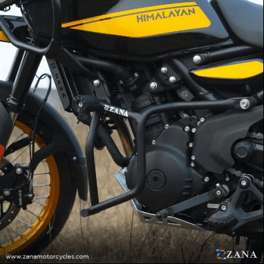 Zana Crash Guard for Himalayan 450 (with Slider , Black Texture, Mild Steel) - Type-2 ZI- 8434