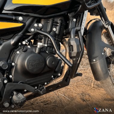 Zana Crash Guard for Himalayan 450 (with Slider Puck, Black Texture, Mild Steel) - Type-3 ZI-8455