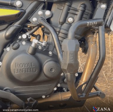 Zana Crash Guard for Himalayan 450 (with Slider Puck, Black Texture, Mild Steel) - Type-3 ZI-8455