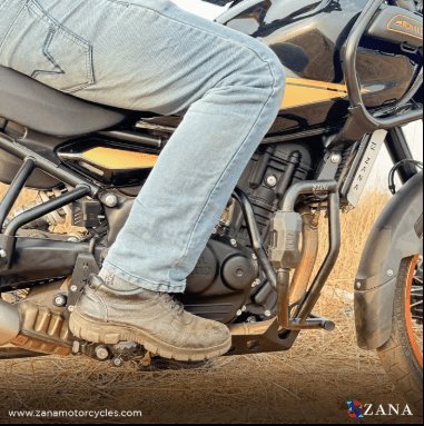 Zana Crash Guard for Himalayan 450 (with Slider Puck, Black Texture, Mild Steel) - Type-3 ZI-8455