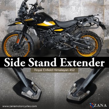 Zana Side stand Extender Aluminum & Stainless-Steel For Himalayan 450 ZI-8460