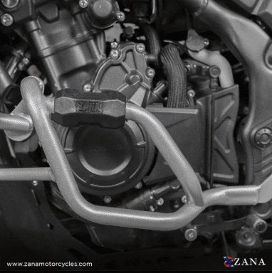 Zana Lower Engine Guard For Honda NX500 / 500X( Silver ,Mild Steel) ZI-8469