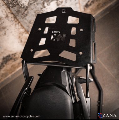 Zana Top rack with Plate For Honda NX500 (MILD STEEL, BLACK) ZI-8471