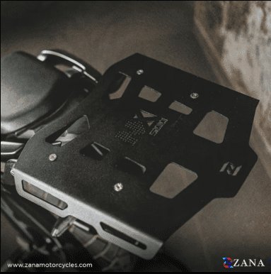 Zana Top rack with Plate For Honda NX500 (MILD STEEL, BLACK) ZI-8471