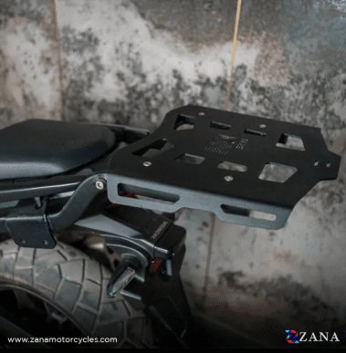 Zana Top rack with Plate For Honda NX500 (MILD STEEL, BLACK) ZI-8471