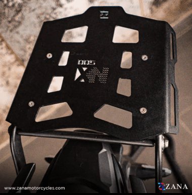 Zana Top rack with Plate For Honda NX500 (MILD STEEL, BLACK) ZI-8471
