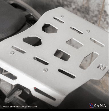 Zana Top rack with Plate For Honda NX500 (Aluminum, Silver) ZI-8476
