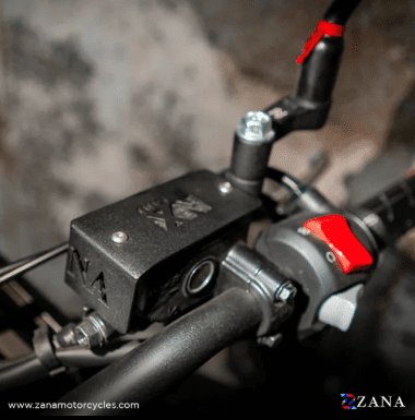 Zana Front Fluid reservoir Cover For Honda NX500 (ALUMINIUM) BLACK ZI-8479