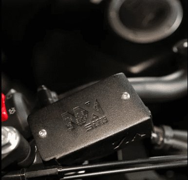 Zana Front Fluid reservoir Cover For Honda NX500 (ALUMINIUM) BLACK ZI-8479
