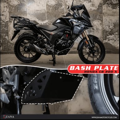 Zana Bash Plate For Honda CB200X (Black) ZI-8503