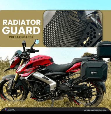 Zana Radiator Guard Honeycomb Black for Pulsar NS400z ZI-8516