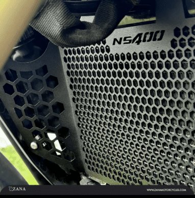 Zana Radiator Guard Honeycomb Black for Pulsar NS400z ZI-8516