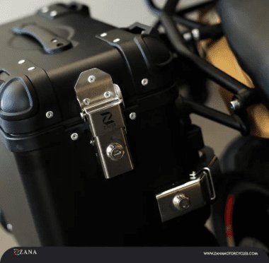 Zana Panniers for Guerrilla 450 R-Flat Aluminium Black (36 litre) ZI-8523 RB