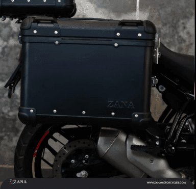 Zana Panniers for Guerrilla 450 R-Flat Aluminium Black (36 litre) ZI-8523 RB