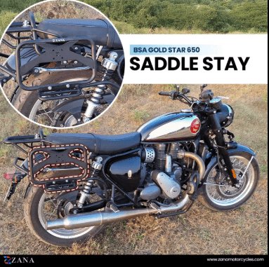 Zana Saddle Stay for BSA Goldstar 650 with Jerry Can Mount (Mild Steel) ZI-8531