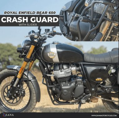 Zana Leg Guard / Crash Guard with Slider for Bear 650 (MS Black) ZI-8541