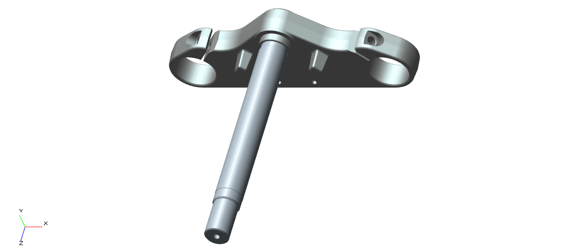 859045 - STEERING STEM ASSEMBLY - METALLIC SILVER