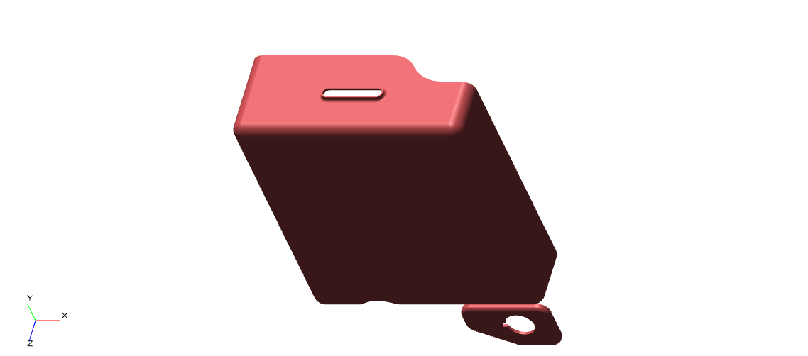 865072 - COVER BATTERY CARRIER - ROYAL MAROON