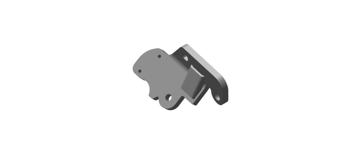 867042 - BRACKET SIDE STAND MOUNTING - BLACK