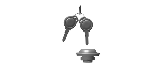 888057 - FUEL CAP ASSEMBLY WITH KEY KIT